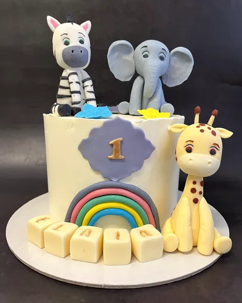 Tarta de animalitos para el primer año