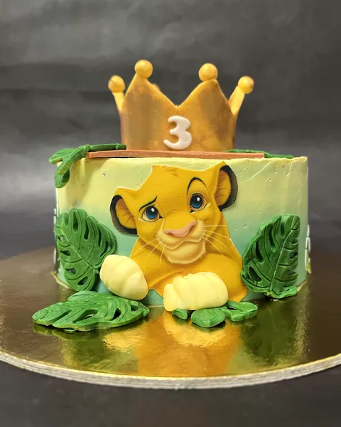 Tarta de Simba con el 3