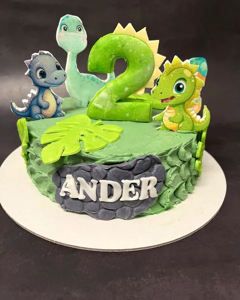 Tarta de dinosaurios