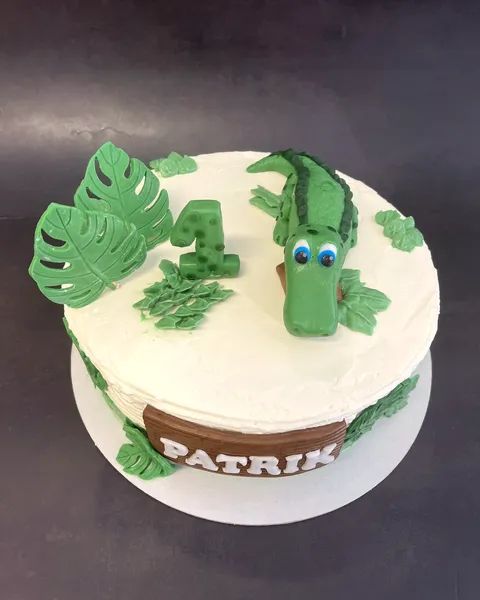 Tarta de cocodrilo con el 1