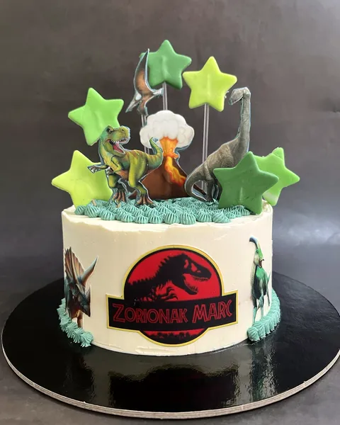 Tarta de Jurassic Park