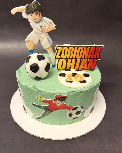 Tarta de fútbol con el 10