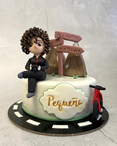 Tarta de montaña y bici