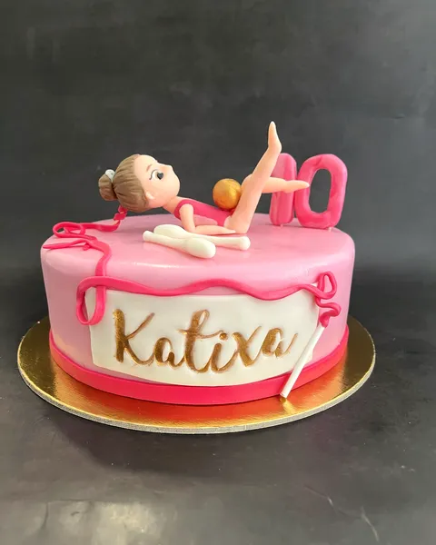 Tarta de gimnasia rítmica