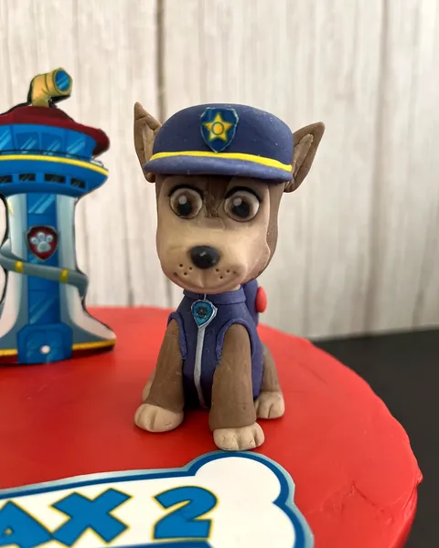 Chase de la Patrulla Canina de fondant