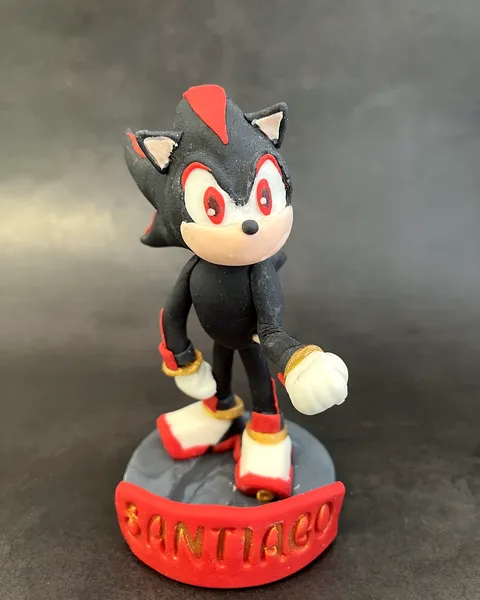Shadow de Sonic de fondant