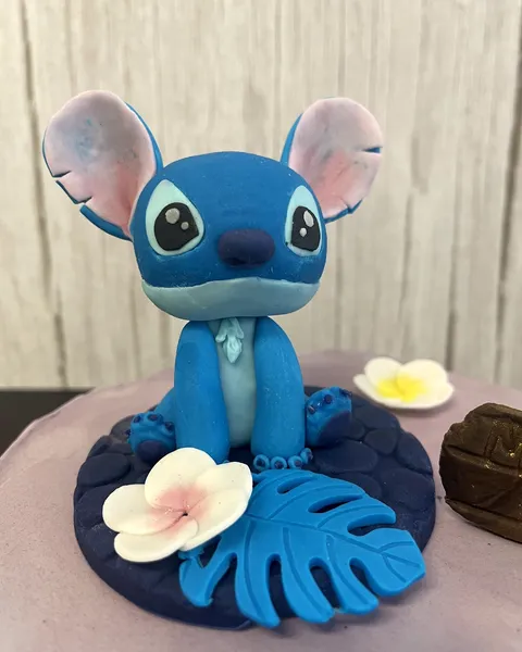 Stitch hawaiano de fondant