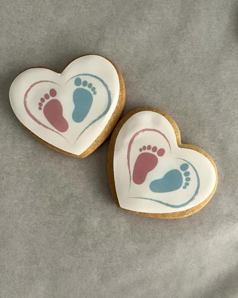 Galletas de pies de bebé