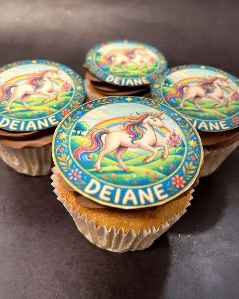 Cupcakes de unicornio